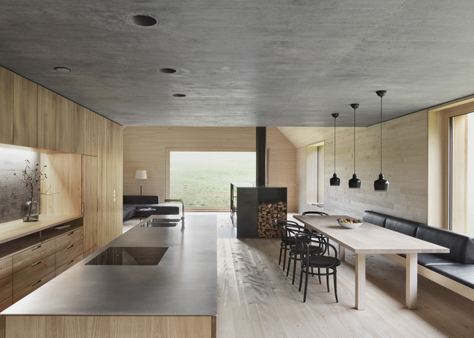 Haus am Moor #interior #wood #architecture #concrete