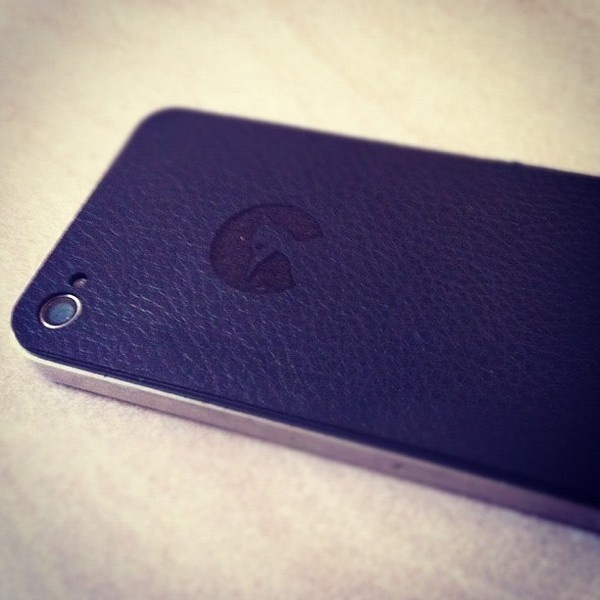 One of our Leather iPhone 4 back #iphone #apple #leather #craft