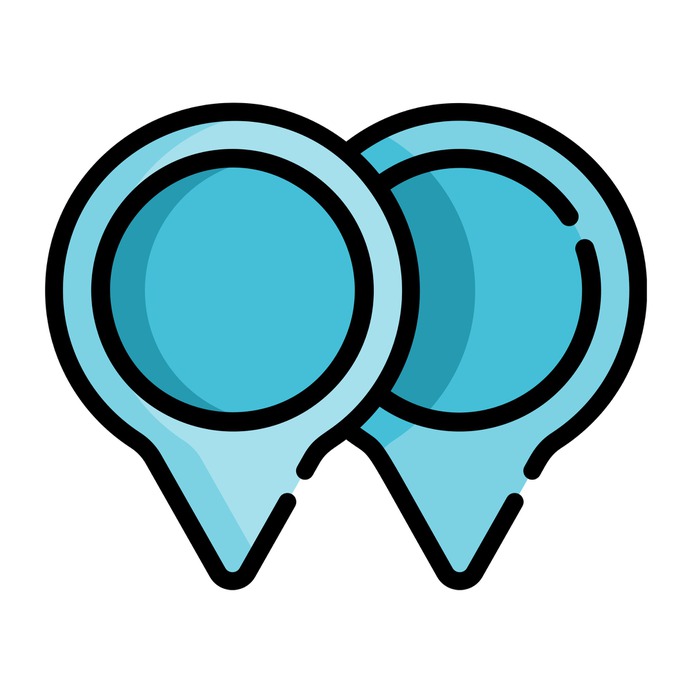 See more icon inspiration related to maps and location, location pin, map pointer, map point, map location, placeholder, places, locate, pointer, pin, location and two on Flaticon.
