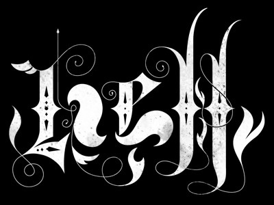 Dribbble - The Inferno Below by Matt Chase #type #lettering