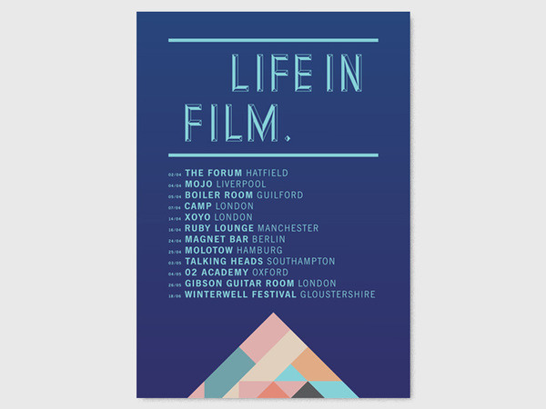 LIFE IN FILM FLYERS STUDIO MOROSS #print #flyer #geometric #moross #shape #kate