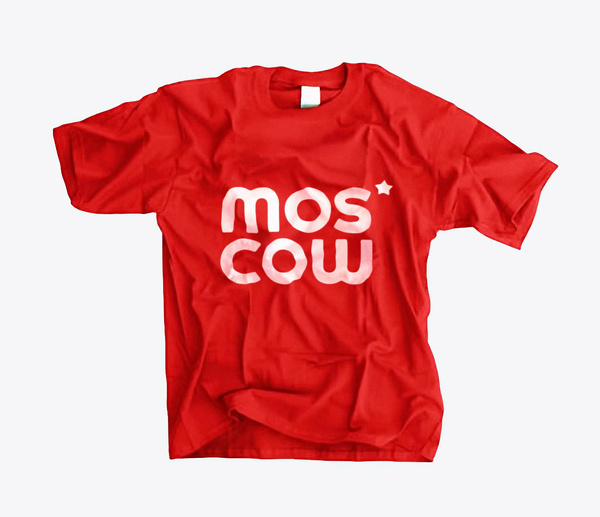 Moscow Logotype T-Shirt #logotype #red #city #soviet #russia #brand #star #moscow #logo #typography