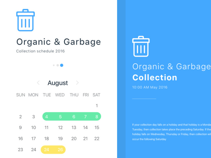 Calendar Datepicker UI Sketch