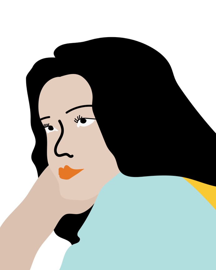 Woman, illustration, style, fashion. For brand identity, Zoë — Brittany Byrne