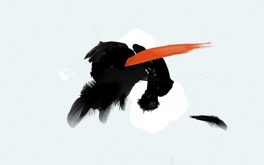 Forest Drama, Rework I - The Jagged Orbit #paint #minimal #feather