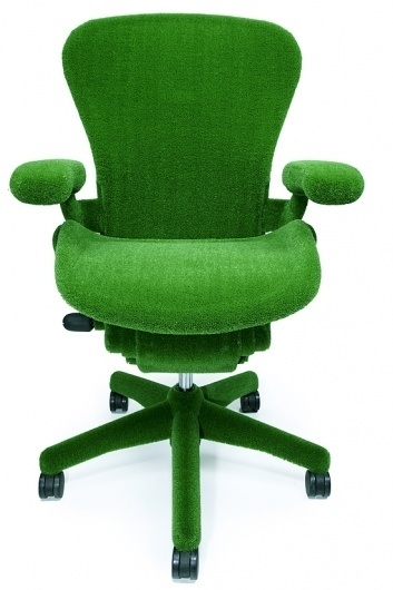 The AstroTurf Herman Miller Chair | Colossal #miller #grass #chair #design #furniture #industrial #herman