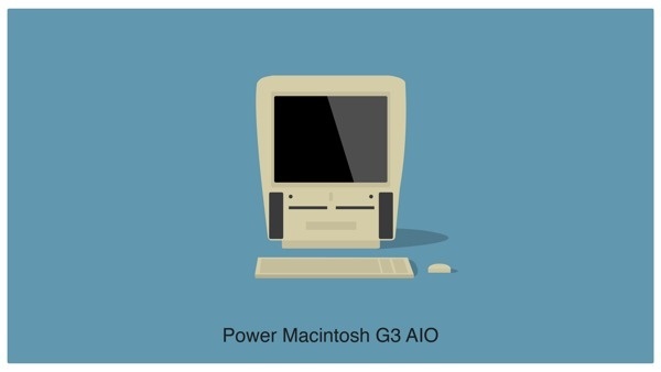 Illustrations Of Every Single Macintosh Computer Ever Created DesignTAXI.com #apple #minimalistic #illustration #imac #mac
