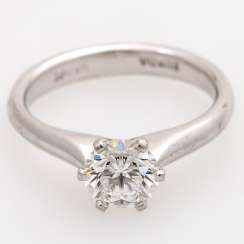 Solitaire Ring, with 1 diamond approx 1,01 ct,