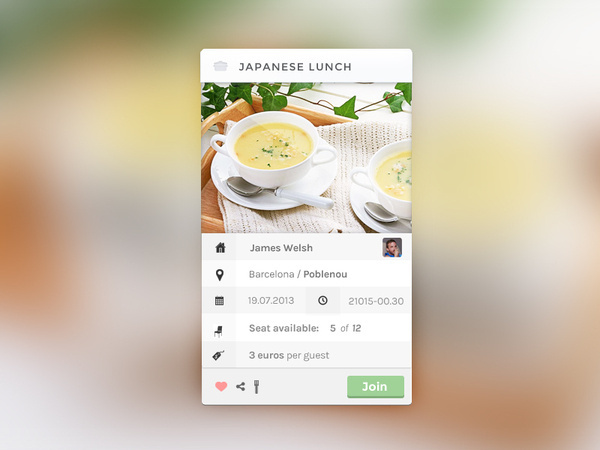 Widget #ui #app #widget #restaurant