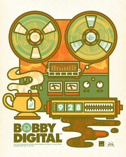 Bobby Digital - Brett Peter Stenson #robert #design #brett #poster #stenson #logo #walker #typography