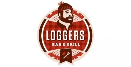 Loggers Bar & Grill Branding | Restaurant branding #beer #loggers #plaid #lumberjack #food #logo #flannel
