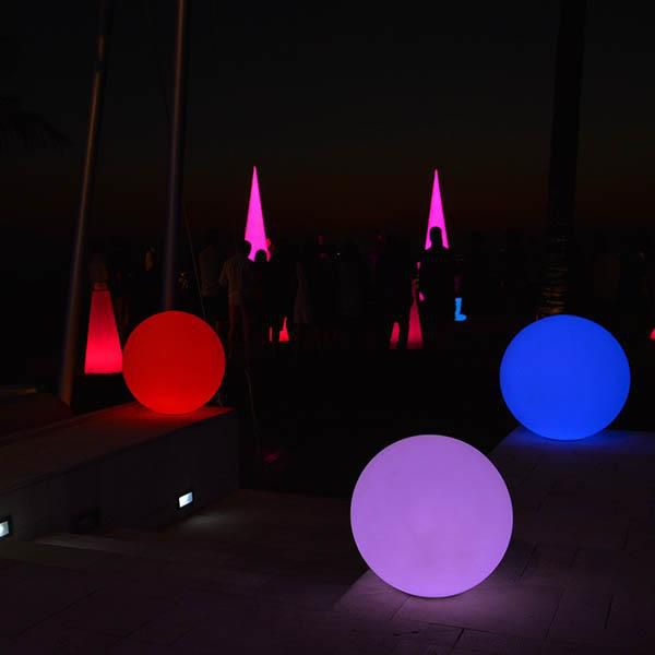 Waterproof Modern Home Led Floating Glow Ball Diameter 20cm 25cm 30cm 35cm 40cm