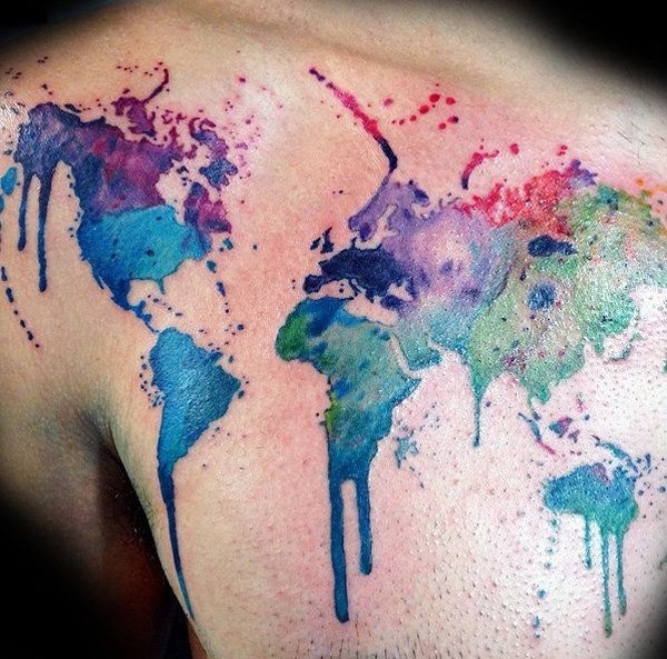 25 Awesome Map Tattoos #map #tattoos