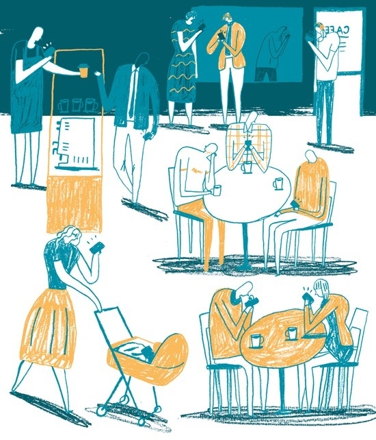 Oh Comely Magazine - David McMillan Illustration #illustration #society #reastaurant