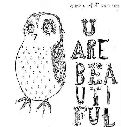 Cìnzyay #illustration #owl #moleskine #cinzyay