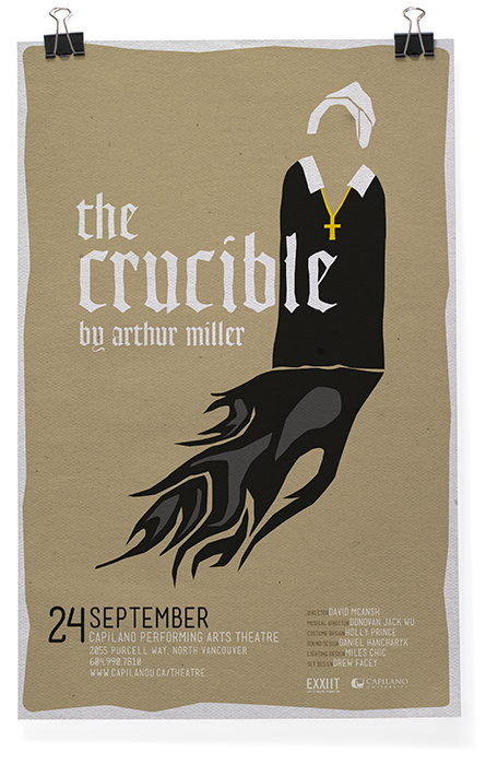The Crucible #theater #design #poster