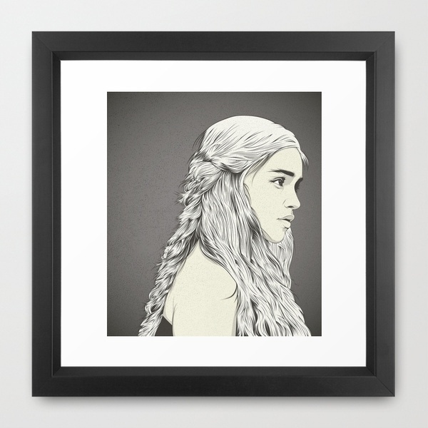 Daenerys Targaryen on the Behance Network #print #design #graphic #women #illustration