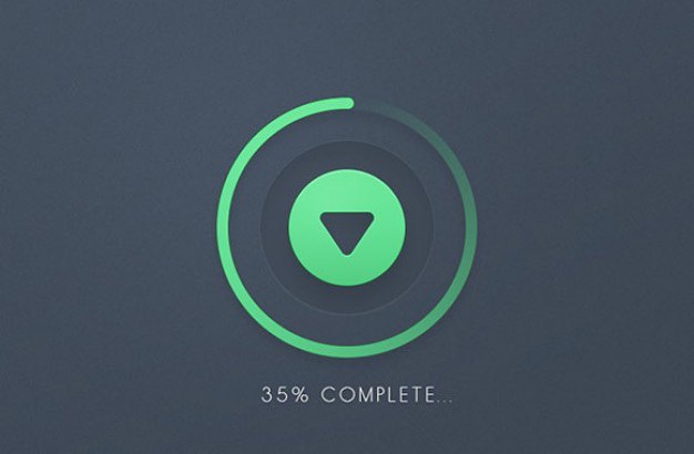 Progress round bar download button psd Free Psd. See more inspiration related to Button, Bar, Round, Elements, Ui, Psd, Progress bar, Progress, Ui elements, Download button, Horizontal and Freebie on Freepik.