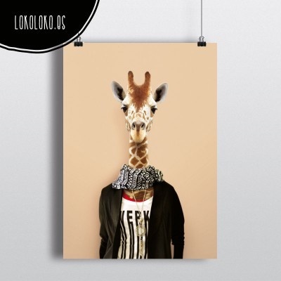 #animals #clothe #fashion #hipster #wild #poster