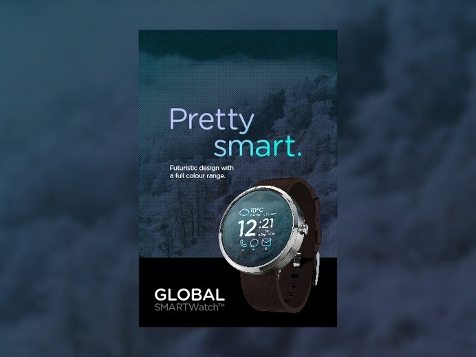 Studiojq2014_global-smart-watch_outdooradvertising_shot #smartwatch #weather #ux #iwatch #ui #clean #concept #gif #watch #wristwatch #advert #advertsiing