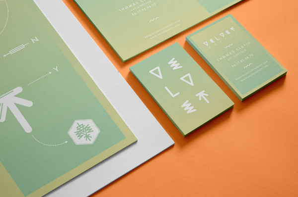Velvet Agency Brand Identity System on Branding Served #colour