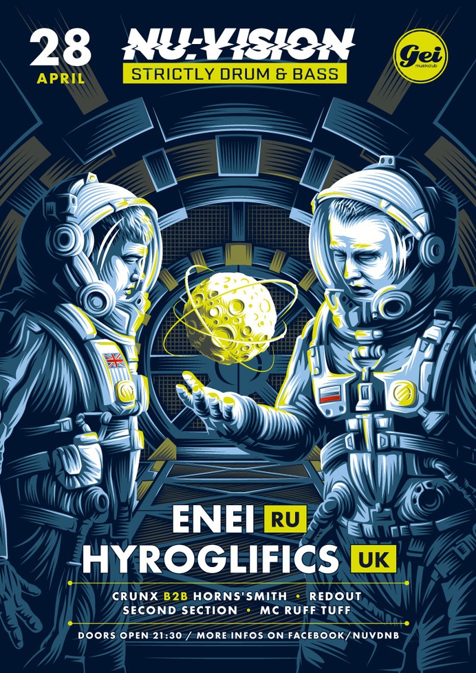Nu:Vision / Posters for drum and bass events