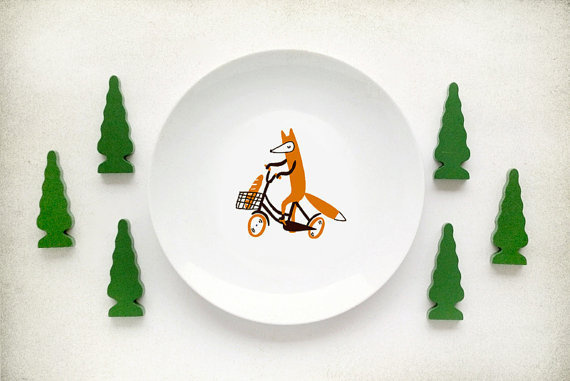 sweetsmania:(via Fox plate by kokokoshop on Etsy) #fox