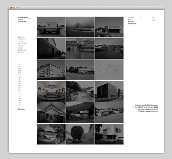 guido kummer + partner architekten #website #layout #design #web
