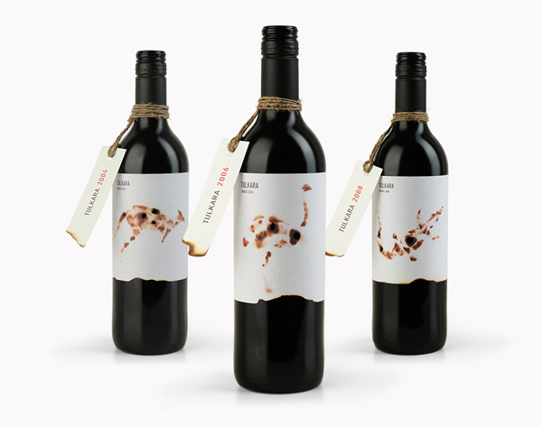 Australian shiraz wine label Tulkara #packaging #australia #design
