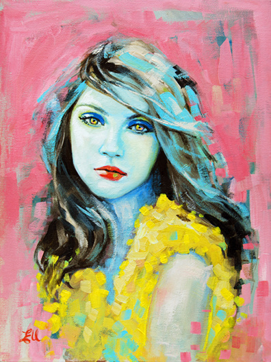 Venom | oil on canvas board 30cm x 40cm #girl #pink #portrait #painting #art