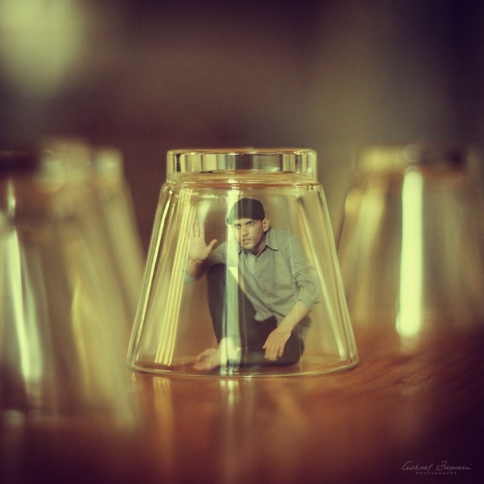 Dreamlike and Surreal Self-Portrait Photo Manipulations by Achraf Baznani