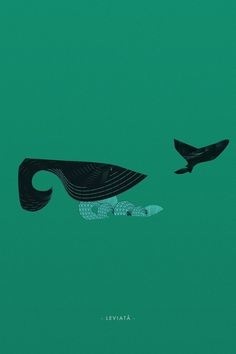 Leviatã Poster illustration design by Emilio Jiménez. Criatura mitológica, geralmente de grandes proporções, bastante comum no imaginá #illustration #poster