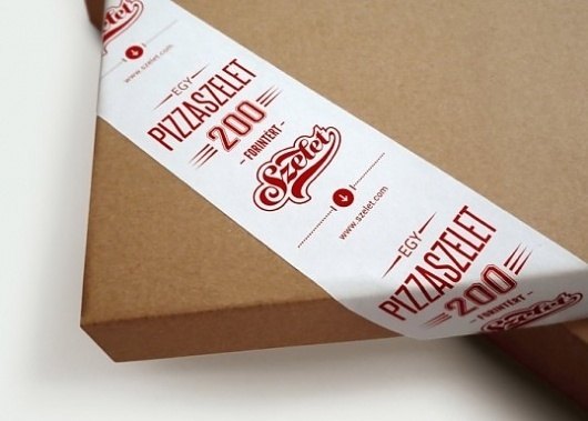 Szelet | Lovely Package #slice #minimal #pizza #type #typography