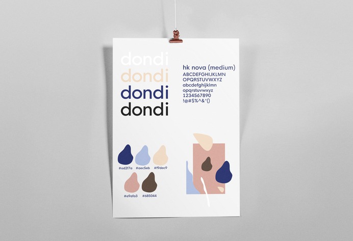 Dondi - Mindsparkle Mag Dondi's playful and relaxing abstract design created by Merril Cledera was inspired by natural settings; the cool color palette, derived from the beach and ocean, is representative of the organic ingredients. #logo #packaging #identity #branding #design #color #photography #graphic #design #gallery #blog #project #mindsparkle #mag #beautiful #portfolio #designer
