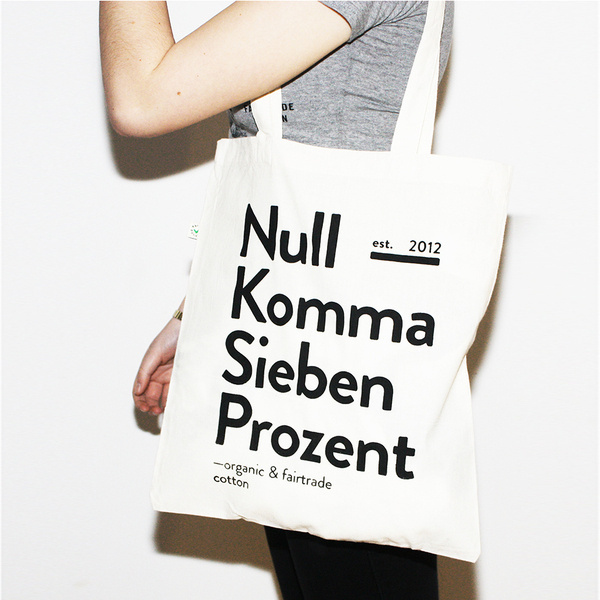 Nullkommasiebenprozent #fashion #bag #textile #typo