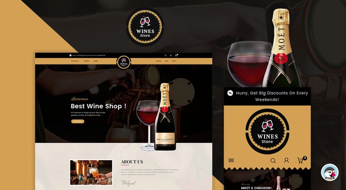 #WineYard - #Drink Store - #Prestashop #Responsive #Theme | #TemplateTrip #eCommerce #Website #Design #Template