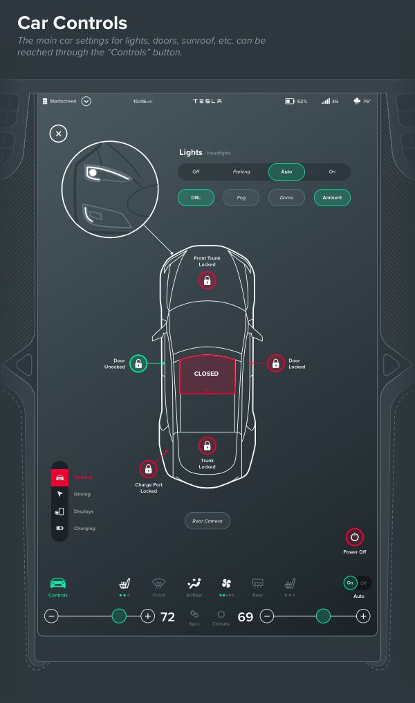Tesla Interface Concept on Behance