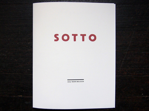 Sotto Christopher A. Ritter #futurism #menu #sotto