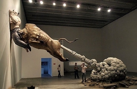 Круглый стол: Diskuter visionerne for Copenhagen Art Festival #sculpture #devil #jump #art #bull #anger