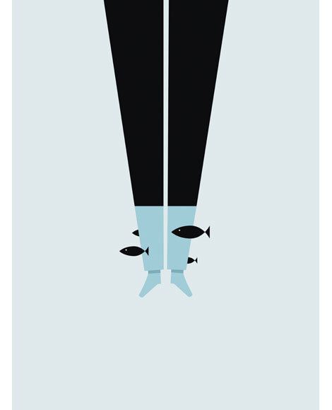 grain edit · Paul Tebbott #illustration #fish