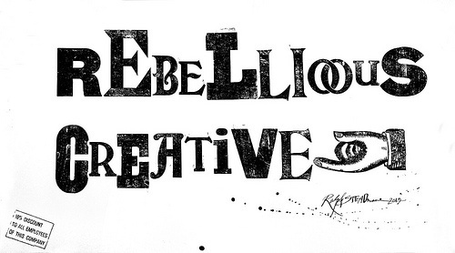 Rebellious Creative1_Ralph_Steadman #stencil #type