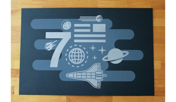 Space Race - Jake Dugard #screenprint #space