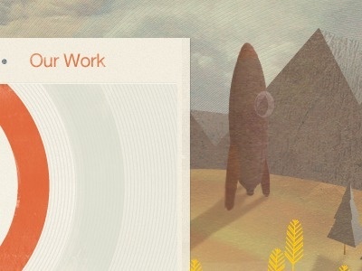 Dribbble - Concentric Circles by Rick Murphy #spaceship #illustration #landscape