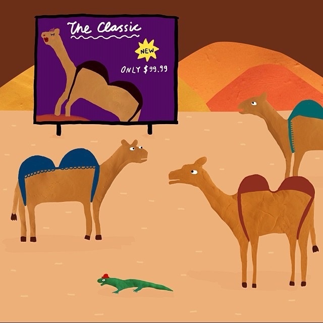 "The CamelBra marks the beginning of Lenny Lizard's entrepreneurial endeavors" has probably never been said before. #playdoh #illustration