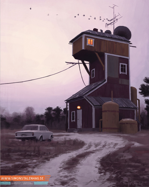 Simon Stålenhag Art Gallery #sweden #retro #futuristic #sci #fi #simon #digital #illustration #art #stalenhag