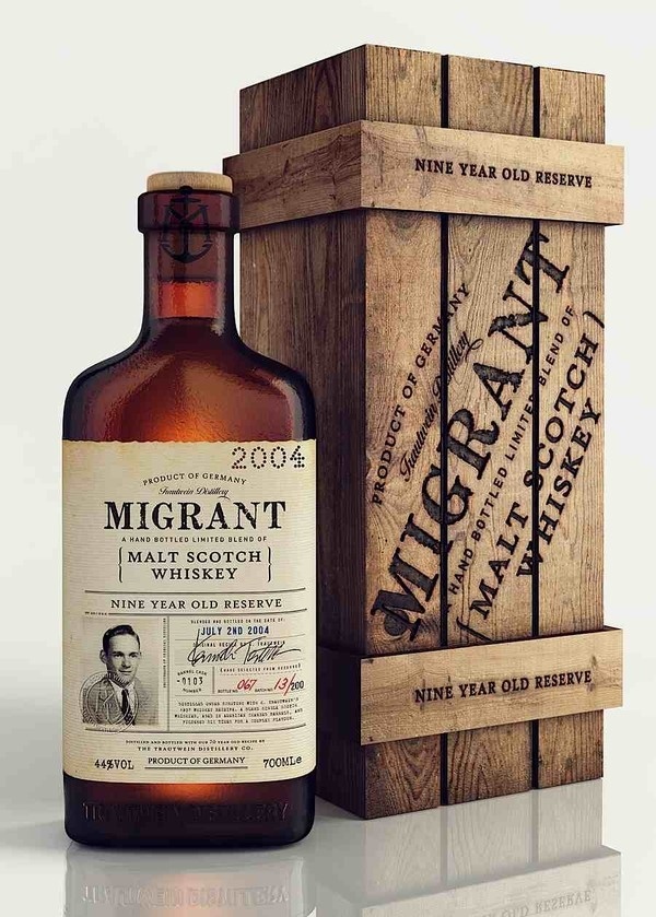 migrant #drink #whisky #vintage #label