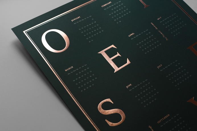 "ONE SEVEN" is the name of the new 2017 calendars designed by Kristina Krogh from Denmark Copenhagen. The prints come in a size of 50 x 70 c #sthash