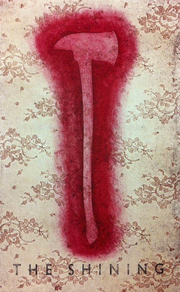 The Shinning Print Movie Poster #blood #hatchet #movie #kubrick #print #design #shinning #the #press #printing #handmade #poster #film #axe #type #lace #typography