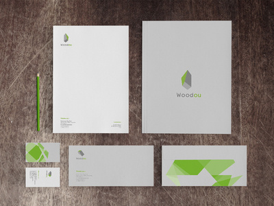 Woodou's Corporate #geomtric #forms #geometric #wood #brand #nature #corporate #logo #woodou