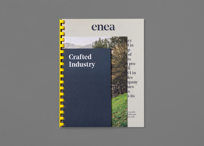 Enea's brand identity and art direction on Behance